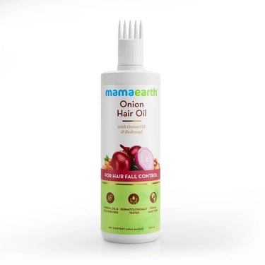 Mamaearth Onion Duo For Hair Fall Control: Onion Hair Oil 250 ml + Onion Shampoo 400 ml